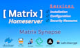 configure optimized matrix homeserver with advance security