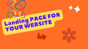 create landing page design , one page websites