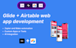 develop mobile apps with glide, airtable, and google sheets