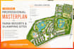 design luxury resort masterplan and glamping site plan