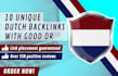create 10 unique dutch links with great domain rank