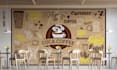 design doodle wall art, wallpaper, mural, decal