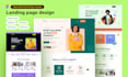 do modern website UI UX and landing page design in figma