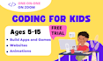 teach coding to kids aged 4 to 15