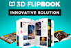 build a 3d flipbook magazine website