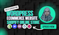 design wordpress ecommerce website, woocommece multivendor or one product store