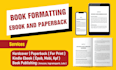 do book formatting, ebook formattng, KDP formatting and paperback formatting