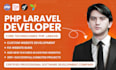 be your full stack PHP laravel developer for custom web and saas applications