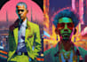design ai comic book, ai graphic novel, ai illustrations