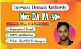 increase moz da domain authority 30 plus through high da backlinks