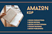 format, design and edit book for amazon KDP paperback