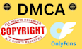 send dmca takedown notice to onlyfans