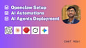 do openclaw installation, ai automations, and deploy any ai agents