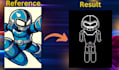 create pixel art charachters, assets, nft through refference