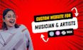 design a website for musicians, dj, bands and record labels