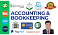do monthly accounting and bookkeeping in quickbooks online with setup