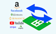 connect shopify,amazon API,sp API, advt, ebay, etsy with google sheet