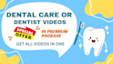create dental, dentist video or dentist toothache care video