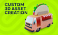 create 3d game assets and animations for your  game