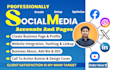create and set up all social media accounts and pages, optimize too