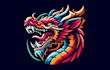 design outstanding dragon head mascot logo with express delivery