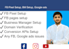 setup fb pixel bm and domain verification