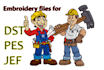 embroidery digitizing, convert to pes, dst, pxf in 1hr
