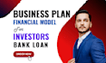 write an investor ready business plan for startups and sba bank loans