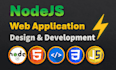 design and develop nodejs websites