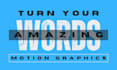 create kinetic typography, text animation, and motion graphics