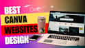 design beautiful website, landing page with canva pro