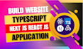 build next js web application with react js and typescript