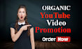 do fast organic youtube video promotion