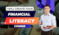 create financial literacy course outline content slides