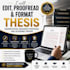 edit, format thesis dissertation research proposal and academic paper