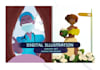 create digital character illustration or concept art