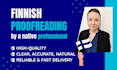 proofread and edit your finnish text
