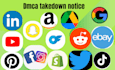 remove infringing defaming content from youtube, reddit google fb,ig under dmca