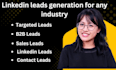 collect linkedin leads and b2b leads from any industry