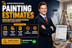 do detailed paint material takeoff and cost estimate