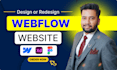 design and develop a responsive website on webflow or wix, figma to webflow