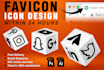 design vector 2d logo, icon, favicon for printing in 24hours