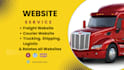 design freight, courier, trucking, logistics websites