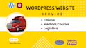 develop modern medical courier or logistics websites