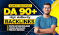 high authority 90 plus da SEO profile backlinks link building
