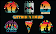 custom illustrated retro vintage t shirt designs for your brand