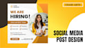 design social media posts, ads