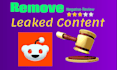 remove reddit post and infringing content under dmca
