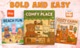 draw bold and easy custom cozy coloring book pages for kids