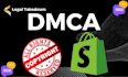 send dmca takedown notice to shopify